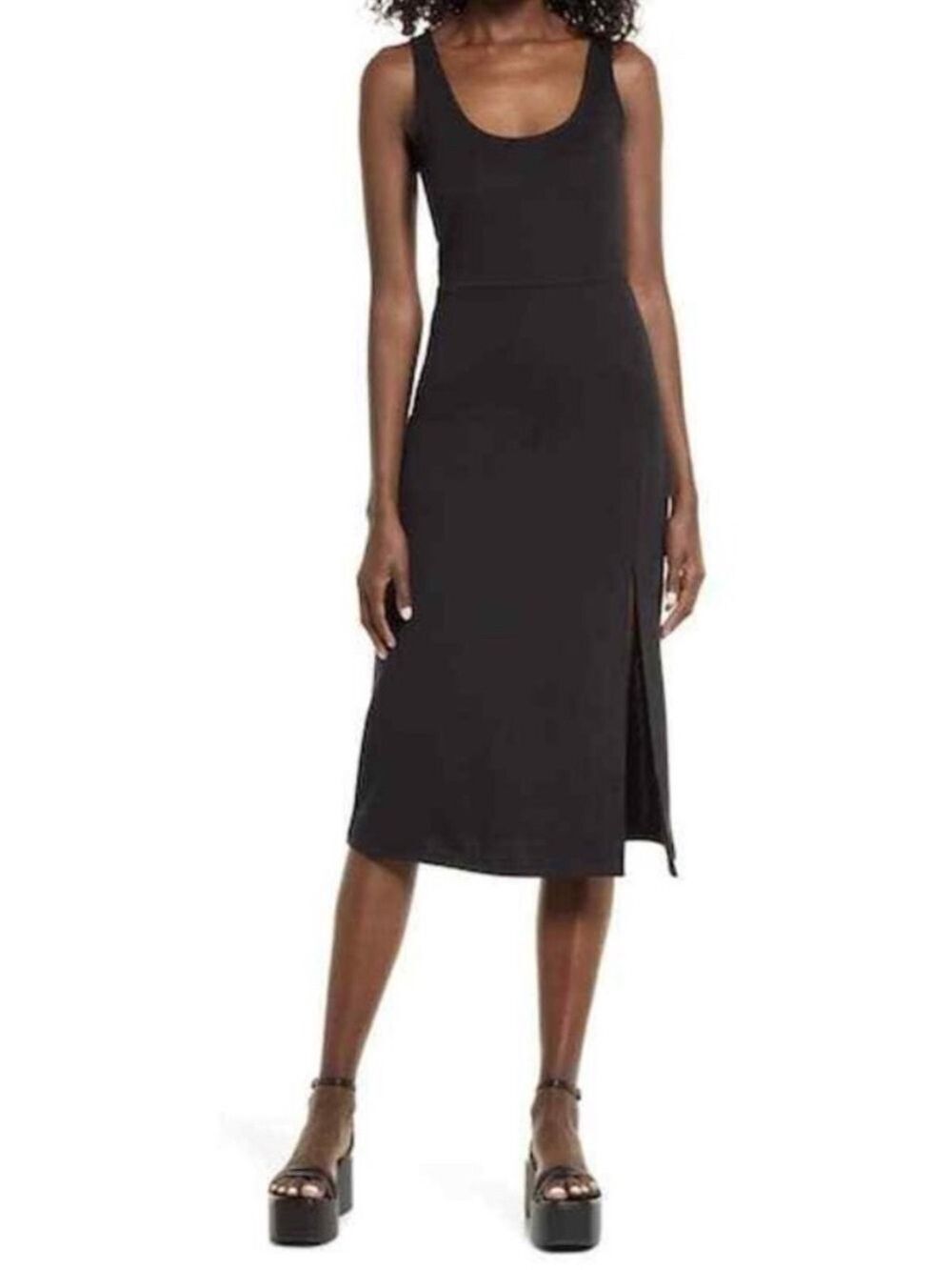 OPEN EDIT Black Tank Dress